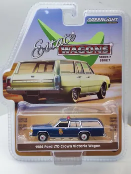 1:64 1984 Ford Victoria Station wagon Diecast Kovinske Zlitine Model Avtomobila Igrače Za Darilo Zbirka