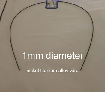 1 mm premer nitinol Memory žice Medicinske NiTi shape memory linije chromel zlitine titanove zlitine nikelj žice Ribolovno orodje nasvet bar