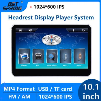 10 palčni TFT Barvni LCD Vzglavnik Spremlja 1024x600 HD vnos Radio AV Monitor za Rearview Fotoaparat avto avdio Predvajalnik DVD ŠT.