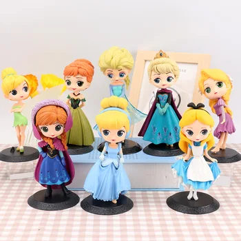 11 Stilu Disney Zamrznjene Princesa Anna Elsa Flower fairy figuric PVC Model Lutke Zbirka Darilo za Rojstni dan Otroci Igrače Darila