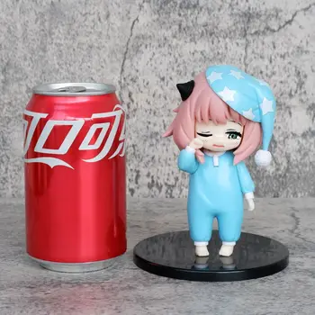 13cm Anime Slika Q Različica Vohun X Družino Anya, Ponarejevalec, Slika Pižame Model Igrače PVC Akcije Lepe Številke Lutka Darilo
