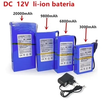 2023 100% prvotne carga protetora dc 12v 20000mah li-ion bateria super recarregável bateria de backup li-ion frete grátis