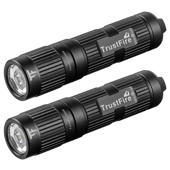 2X Trustfire Mini3 Eos Žep Svetilka vodoodporna LED Svetilko Uporabo 10440/Aaa Baterije Svetlobo na Prostem, Kamp, Mini Svetilka