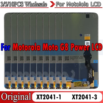 3/5/10PCS Original Za Motorola Moto G8 Moč LCD XT2041 Zaslon, Zaslon na Dotik, Računalnike Skupščine XT2041-1 XT2041-3 LCD Zamenjati