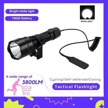 3800LM Taktično Kolesarska Svetilka Profesionalna Bela Svetloba LED Lov Baklo USB Polnilna Luč Napaja z 18650 Baterijo