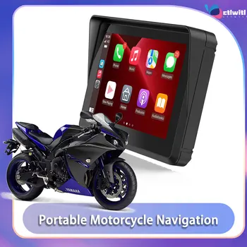 5 Palčni Prenosni Motocikel Posebne Navigator Android Podpira Auto CarPlay GPS Dotik za Zunanjo IPSX7 Nepremočljiva Zunanji