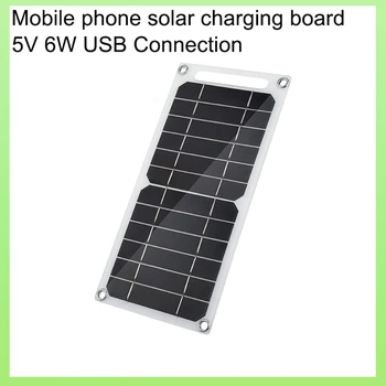 5V 6W solarnimi Povezave USB Zunanji Telefonski Polnilnik, Pohodništvo Nahrbtnik Baterija Polnjenje Opreme z Napetostjo Krmilnika