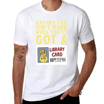 Arthur Knjižnica Kartice T-Shirt hitro sušenje majica Kratek rokav tee smešne majice majica s kratkimi rokavi moški