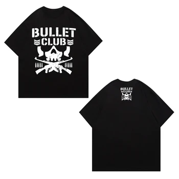 Bullet Klub Unisex T-shirt Nova Japonska Pro-rokoborba Marty Scurll Lopov Klub Vrhovi Trendy Modni High Street Moški Ženske Tees 2023