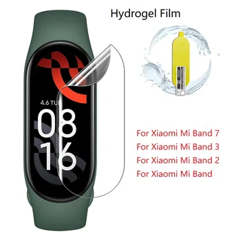 Celotno Hydrogel Film Screen Protector Za Xiaomi Mi Band 7 NFC 4 3 2 Ne Steklo TPU Zaščitna Watch Kritje Film, ki Mi Band 6 5