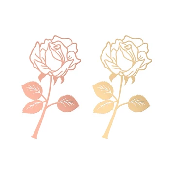 Edinstven Votle Kovinske Rose Cvet Darilo Strani Marker Gold Rose Gold Barvi Dropship