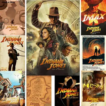 Film Indiana Jones Plakat Prenosnika Nostalgično Retro Filmski Plakati Home Art Soba Dekoracijo