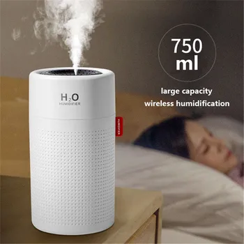 H2O Prenosni Aromo Difuzor Gospodinjski Zraka Vlažilnik USB Polnilna Mini Megle Maker Za Domači Spalnici, Pisarna, Velika Zmogljivost