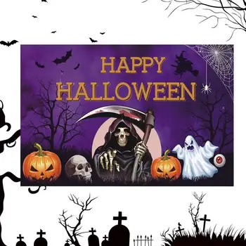 Halloween Banner Okraski (Hiša Strahov), Banner Rekviziti Trik Ali Zdravljenje Banner Sablastan Fotografija Ozadje Halloween Ozadje