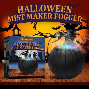 Halloween Megle Maker Fogger Z Led Luči Čarovnica Kotla Maker Barva Spreminja Stranka Dekor Notranja Zunanja Dekoracija Žarnice декор