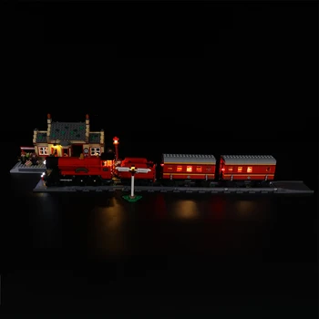 Led Light Up Kit Za 76423 Express Vlak Nastavite s Postaje Nastavite Svetlobno DIY Igrače Set (Niso Vključene Gradnike)