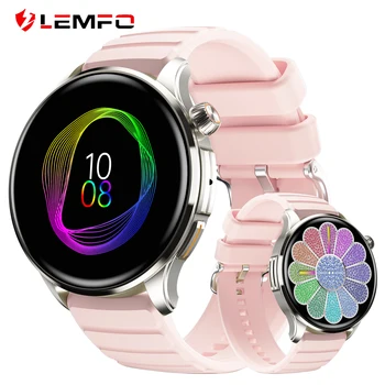 LEMFO AMOLED Smartwatch za moške, ženske IP68 vodotesen 5 dni baterije J45 Pametne ure Bluetooth Klic 1.43 palčni 466*466 HD