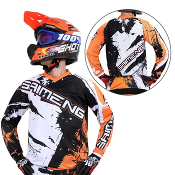Motokros Jersey dirke Moški Ženske motorno kolo MX DH gora BMX Navzdol Umazanijo Kolo T-shirt Off-road ATV MTB Enduro