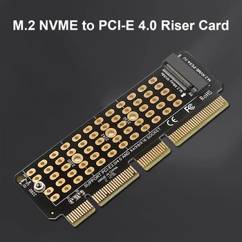 Najnovejši M. 2 NVME SSD da PCI-E 4.0 X4 Riser Card pci-express X4/X8/X16 Podporo, M Ključ Adapter 32Gbps Extender za Namizni Računalnik