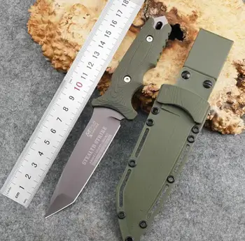 Naravnost Nož visoko kakovostnega jekla 440C Rezilo prostem survival nož Taktično Žepni Noži EOS Nož