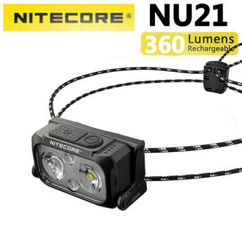 NITECORE NU21 360 lumen žarometi z vgrajenimi 500mA baterije in posebne funkcije, kot svetilnik in SOS