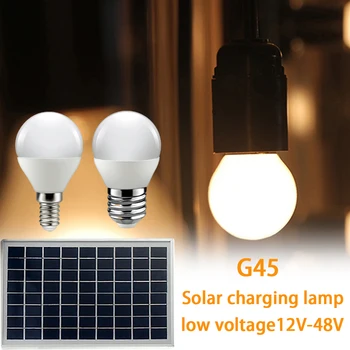 Nizka napetost žarnice LED G45 AC/DC nizko voltage12V-48V E27 B22 Super svetla toplo belo svetlobo 3W 5W za sončne energije polnilnik razsvetljavo