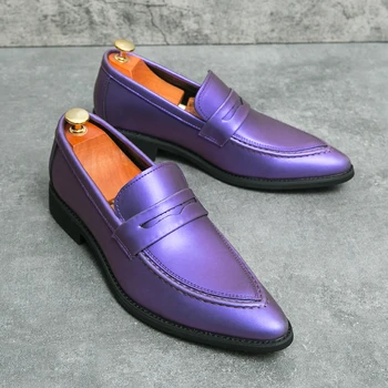 Nova Moda Stranka Moški Cevlji Moški Obutev Visoke Kakovosti Usnja Čevlji Za Moške Loafers Office Business Casual Čevlji Zapatos Hombre