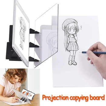 Otroci Projekciji, Risanje Kopijo Odbor Projektor Slikarstvo Sledenje Odbor Skica Specular Razmislek Zatemnitev Nosilec Montessori Igrače