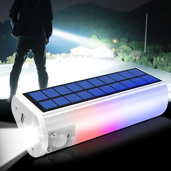 Polnilna 650 Lumen LED Nepremočljiva Solarna Svetilka USB Mobilni Telefon Polnilnik v zaprtih Prostorih ali na Prostem za Uporabo Prenosnih Sončne Svetlobe