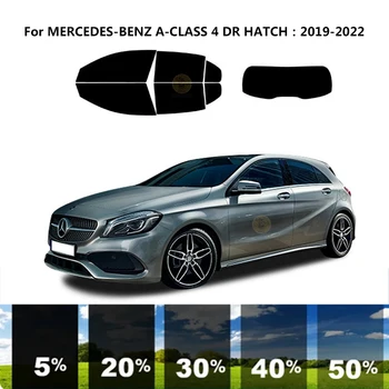 Precut nanoceramics avto UV Okno Odtenek Komplet Avtomobilsko Okno Film Za MERCEDES-BENZ A-RAZRED V177 4 DR IZSTOPNA odprtina 2019-2022
