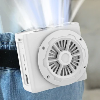 Prenosni Pas Posnetek Fan 선풍기Waist-vgrajena klimatska Naprava, Ventilator USB Polnjenje Mini Zraka, Hladilni Ventilator z Vrvica za na Prostem, ki Delajo