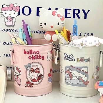 Sanrio Svinčnik Polje Anime Hello Kitty Cinnamoroll Velike Zmogljivosti, Svinčnik Imetnik Namizne Krožne Tiskovine Primeru Študentov Dobave