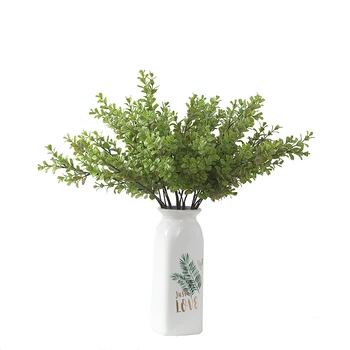 Simulirani zelenih rastlin, šimšir, ena podružnica doma dekoracijo, simulirano rastlin cvetlični aranžma, bonsaj fotografija