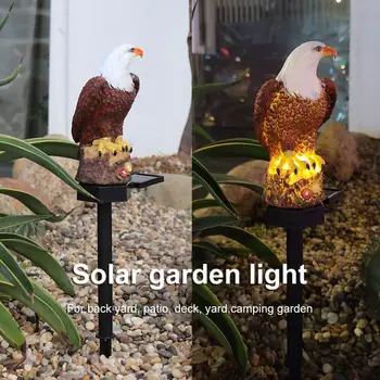 Solar Powered LED Luči Vrt Orel Živali Pixie Vrtne Svetilke Solarna Svetilka Edinstven Zunanji Okras Svetilke Vodotesne Lučmi, Tako R0O9
