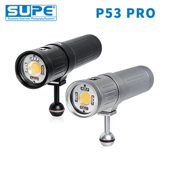 Supe Scubalamp P53 Pro 5000 lumnov Stroboskopske Luči Video Svetloba Podvodno Photograpy Osredotočiti Svetlobo Potapljaška Oprema