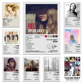 Taylor-Swift Pop Pevka Hit Music Plakatov in Fotografij Classic Series Album Ljubimec Platno Stensko Slikarstvo Umetnost Slike Sobi Doma Dekor