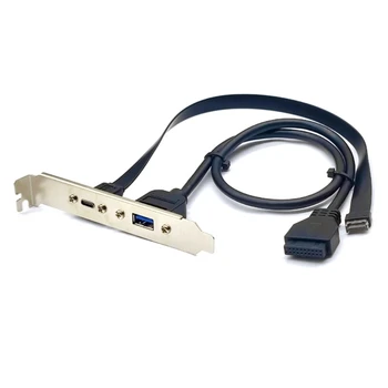 USB3.2 Prednji Panel Header Tip USB C Ženski Podaljšek Visoko Hitrost Prenosa Podatkov in Napajanje