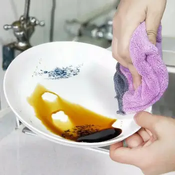 Washcloth Anti-scratch Ročno Brisačo za enkratno uporabo Vpojne Krpe Preprost Mikrovlaken za Čiščenje Krpo za Čiščenje Oken