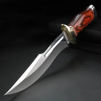 Zunanji kratek nož fiksno rezilo, nož naravnost visoke kakovosti EOS orodje nož za kampiranje, lov self-defense nož